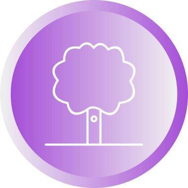 Benzersiz Ağaç 2 Vektör Satırı Simgesi