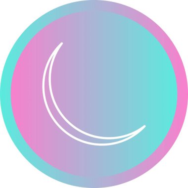 Eşsiz Yeni Ay Vektör Satırı Simgesi