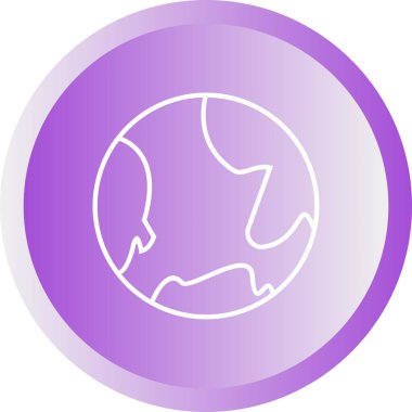 Eşsiz Dünya Vektör Satırı Simgesi