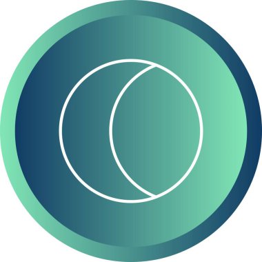 Eşsiz Ay Vektör Satırı Simgesi