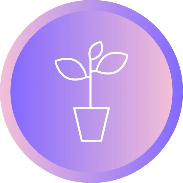 Einzigartiges Plant Vector Line Icon — Stockvektor