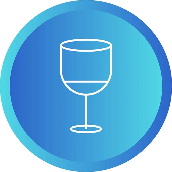 Einzigartiges Drink Vector Line Icon — Stockvektor