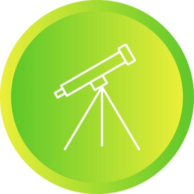 Eşsiz Teleskop Vektör Satır Simgesi