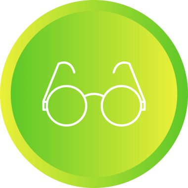 Benzersiz Güneş Gözlüğü Vektör Satırı Simgesi