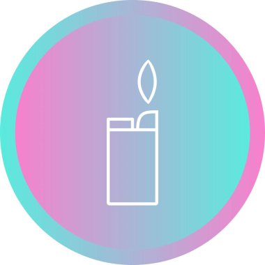 Eşsiz Hafif Vektör Satır Simgesi