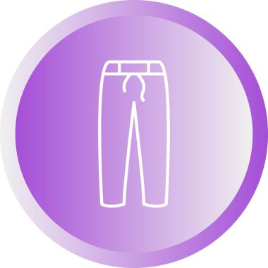 Eşsiz Pantolon Vektör Satırı Simgesi