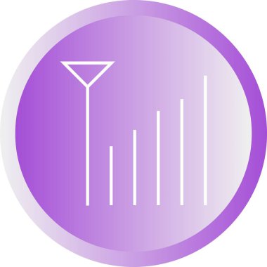 Eşsiz Sinyal Vektör Satırı Simgesi