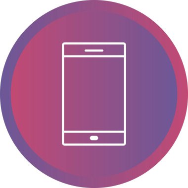 Eşsiz Telefon Vektör Satırı Simgesi