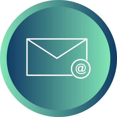 Benzersiz Posta Vektör Satırı Simgesi