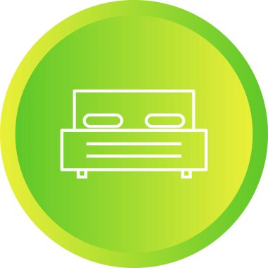 Eşsiz Yatak Vektör Satırı Simgesi