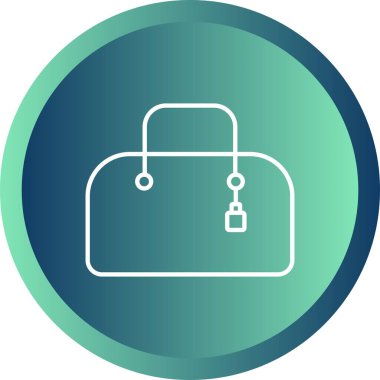 Benzersiz Cüzdan Vektör Satırı Simgesi