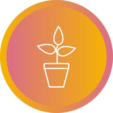 Eşsiz Başarılı Büyüme Vektör Satır Simgesi