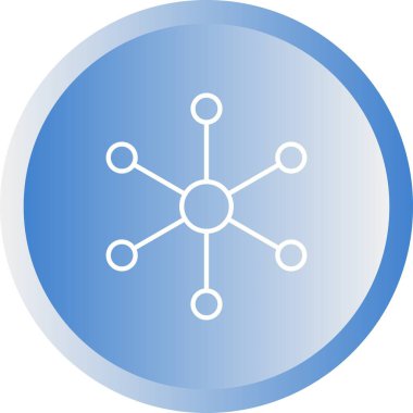 Benzersiz Moleküler Yapı Ii Vektör Satır Simgesi