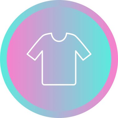 Eşsiz Gömlek Vektör Satırı Simgesi