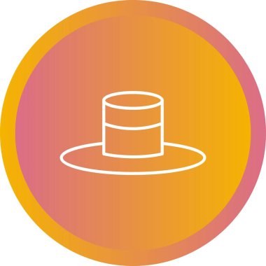 Eşsiz Şapka Vektör Satırı Simgesi