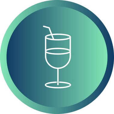 Eşsiz Meyve Suyu Vektör Satırı Simgesi