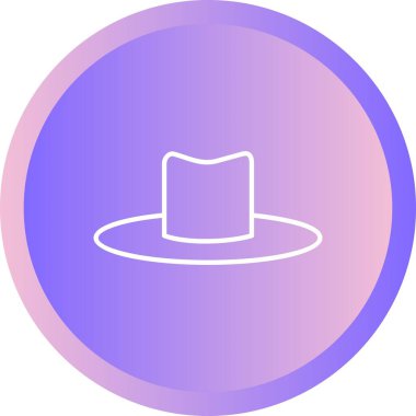 Eşsiz Şapka I Vektör Satır Simgesi