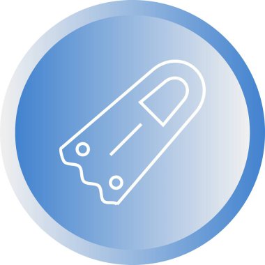 Eşsiz Fin Vektör Satırı Simgesi