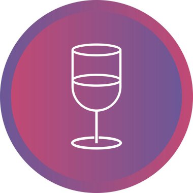 Benzersiz Yumuşak İçecek Vektör Satırı Simgesi