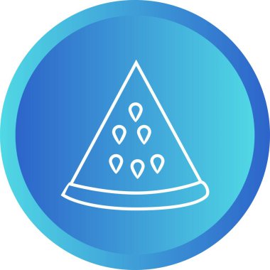 Eşsiz Karpuz Vektör Çizgisi Simgesi