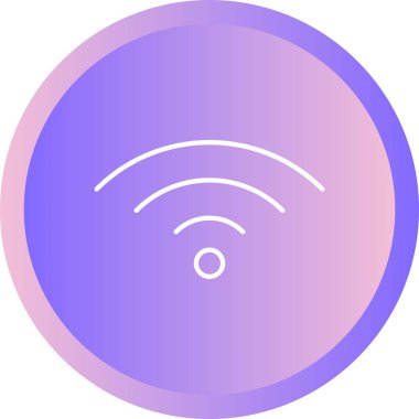 Eşsiz Wiifi Vektör Satır Simgesi