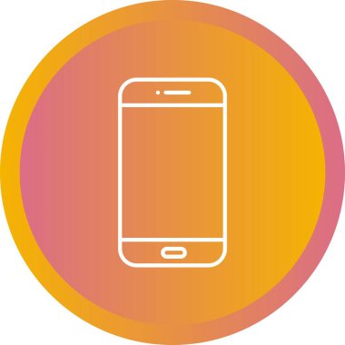 Benzersiz Mobil Vektör Satır Simgesi