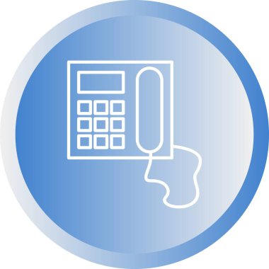 Eşsiz Telefon Vektör Satırı Simgesi