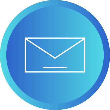 Benzersiz Posta Vektör Satırı Simgesi