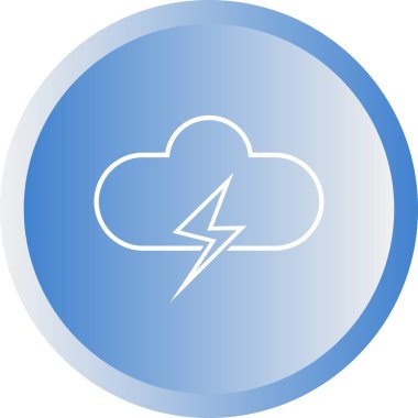 Eşsiz Bulut Vektör Satırı Simgesi