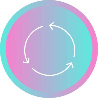 Eşsiz Geri Dönüşüm Vektör Satırı Simgesi