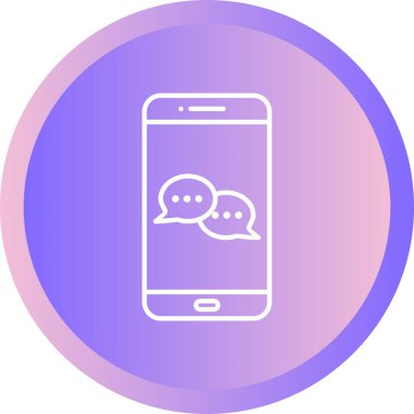 Eşsiz Konuşma Vektörü Satır Simgesi