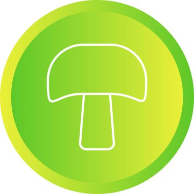 Benzersiz Mantar Vektör Satır Simgesi