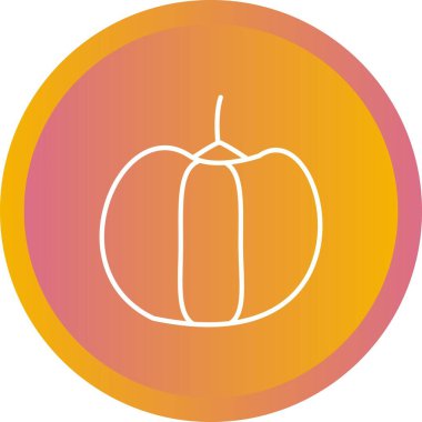 Eşsiz Biber Vektör Satırı Simgesi