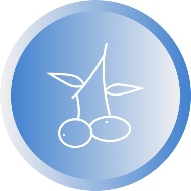 Benzersiz Zeytin Vektör Satırı Simgesi