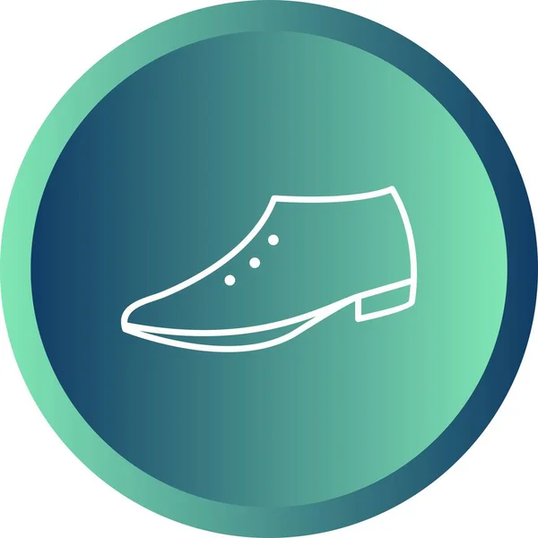 Unique Formal Shoes Vector Line Icon — Stock Vector