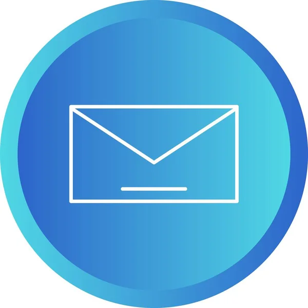 Unique Mail Vector Line Icon — Stock Vector