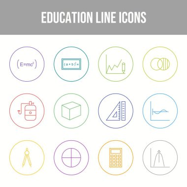 Güzel 12 Eğitim Vektörü Simgeleri