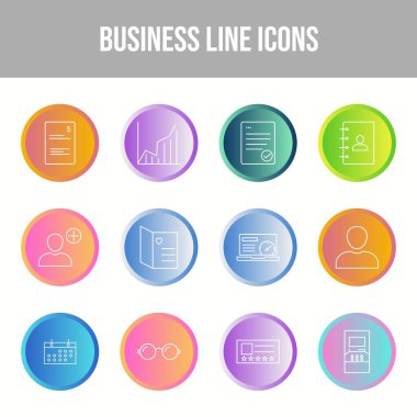 Güzel İş vektör simgesi seti