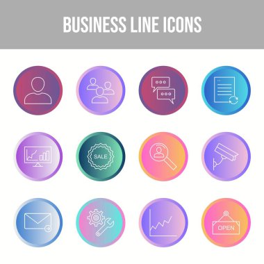 Güzel İş vektör simgesi seti