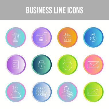 Güzel İş vektör simgesi seti