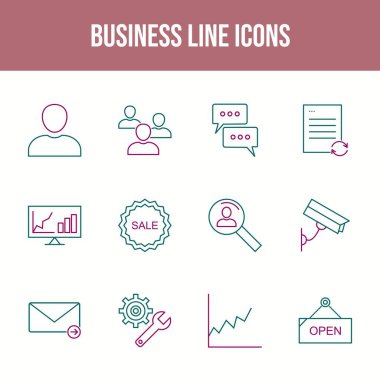 Güzel İş vektör simgesi seti