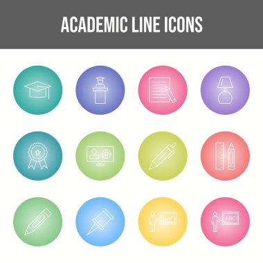 Güzel Akademik vektör simgesi belirlendi