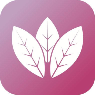 Benzersiz Spearmint Vektör Kabartma Simgesi