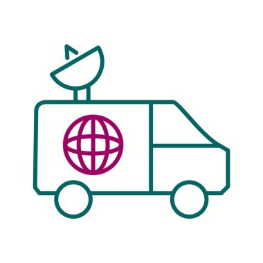 Eşsiz Haber Van Vector Satır Simgesi