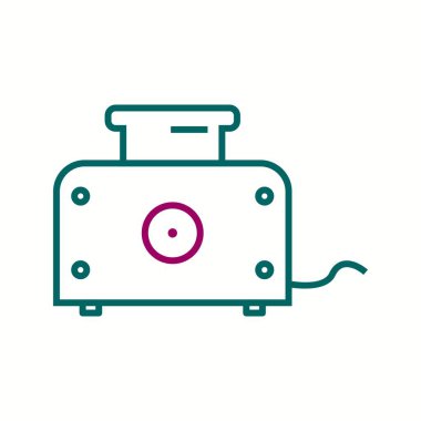 Eşsiz Tost Hattı Vektör Simgesi