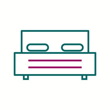 Eşsiz Yatak Vektör Satırı Simgesi