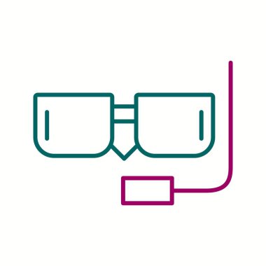 Eşsiz Şnorkel Vektör Satır Simgesi