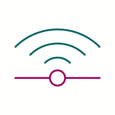 Eşsiz Kızılötesi Vektör Satır Simgesi