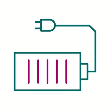 Eşsiz Hücre ve Eklenti Vektör Satırı Simgesi