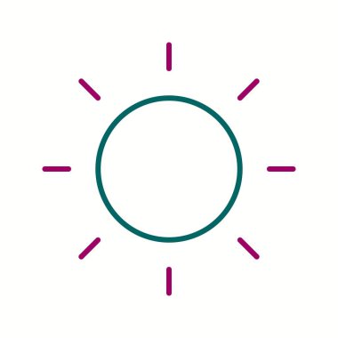 Eşsiz Sun Ii Telefon Vektör Hattı Simgesi